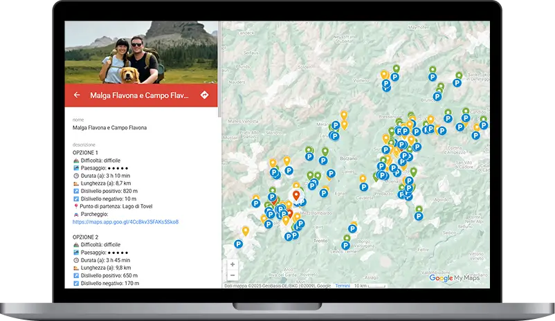 Versione web della mappa